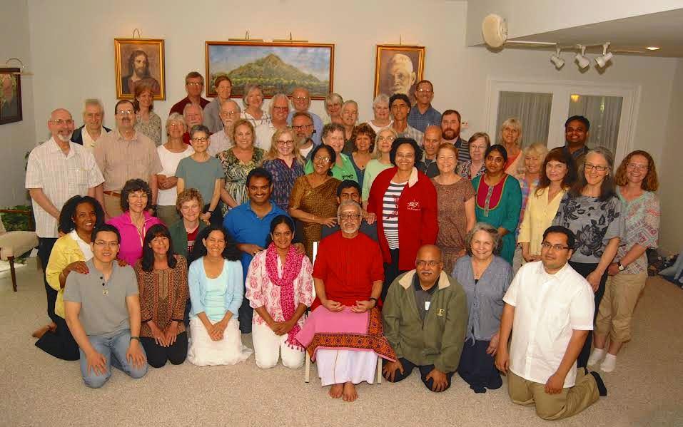 Ramana-bhaktas of AHAM Center, Asheboro, USA who listened to the twelve talks on the ‘Meetings with Sages and Saints’