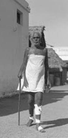 Sri Bhagavan with bandages