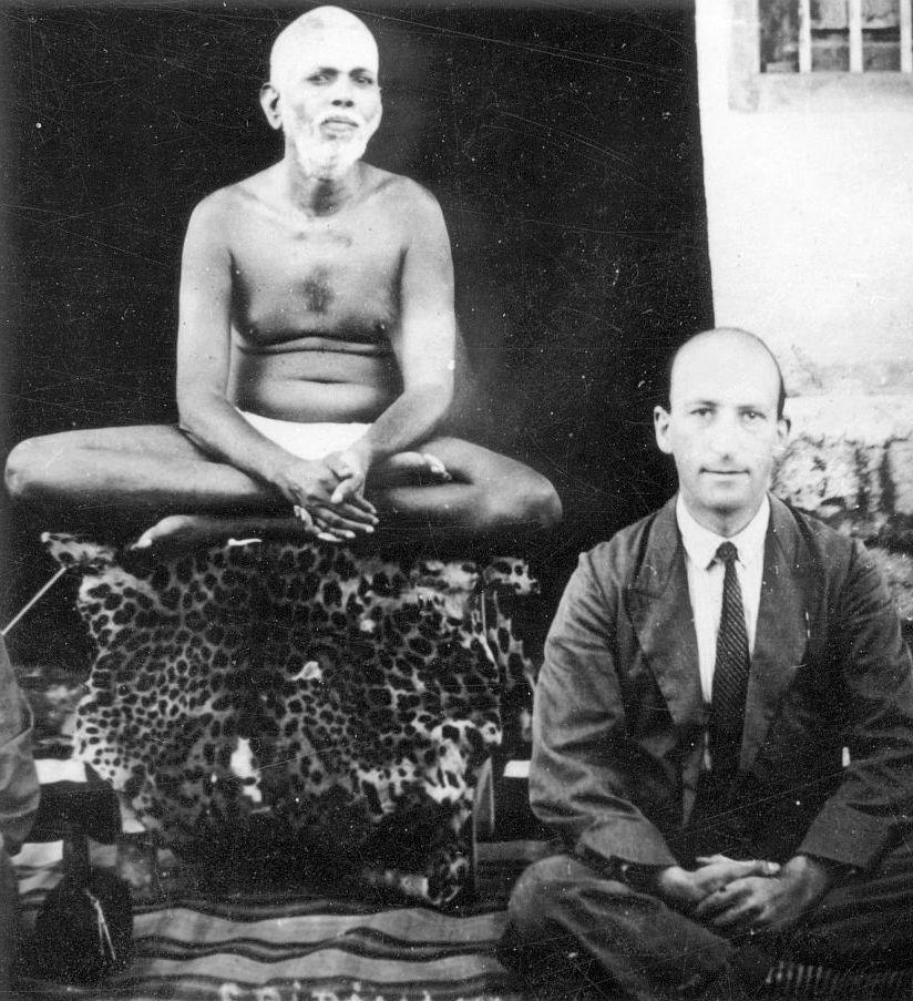 Paul Brunton with the ‘Maharishee’