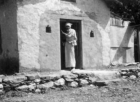 Swami Abhishiktananda at his hermitage in Gyansu, Uttarkashi, Himalayas