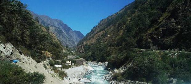 “…..Ganga flowing near Uttarkashi….”