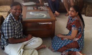 Kumaravel and Gayatri Devi