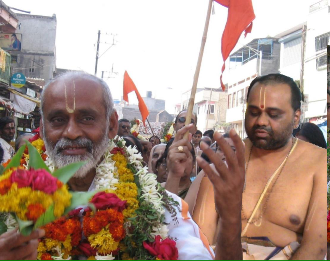 Elder son Sri Hari with Sri Sri Anna in ecstasy