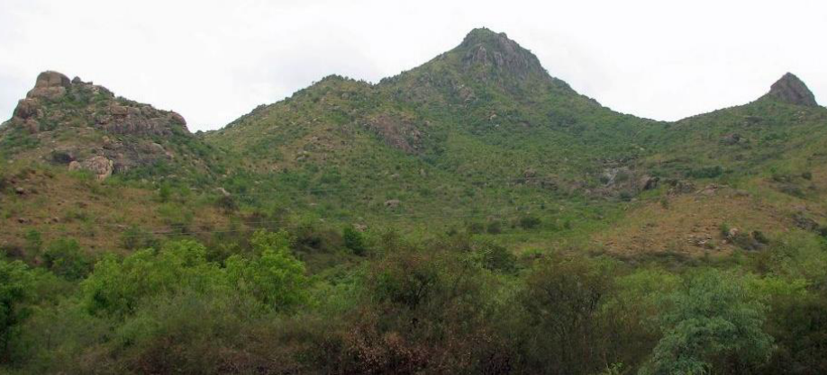 Panchamukha-darshan (divine view of ‘Five Faces’ of Arunachala) -- an important landmark on ‘Arunachala giripradakshina’