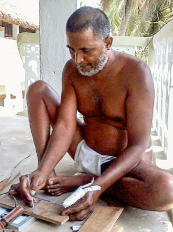 From 2 p.m until 11 o’clock, Swami is very active in giving finishing touches to all forms of Ashram work, including binding copies of “Ramana Periya Puranam”