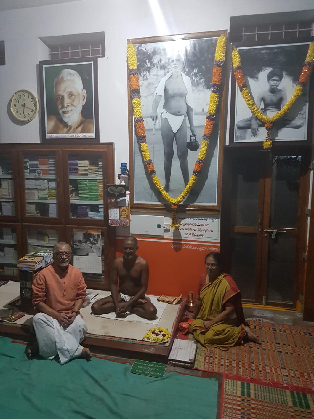 Ganesan, ‘Mouna’ Swami, Anuradha -- absorbed in mounam