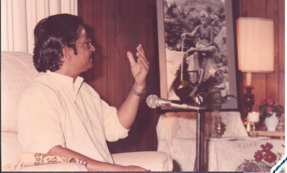 Ganesan addressing his first talk in AHAM Center,Asheboro, NC,USA