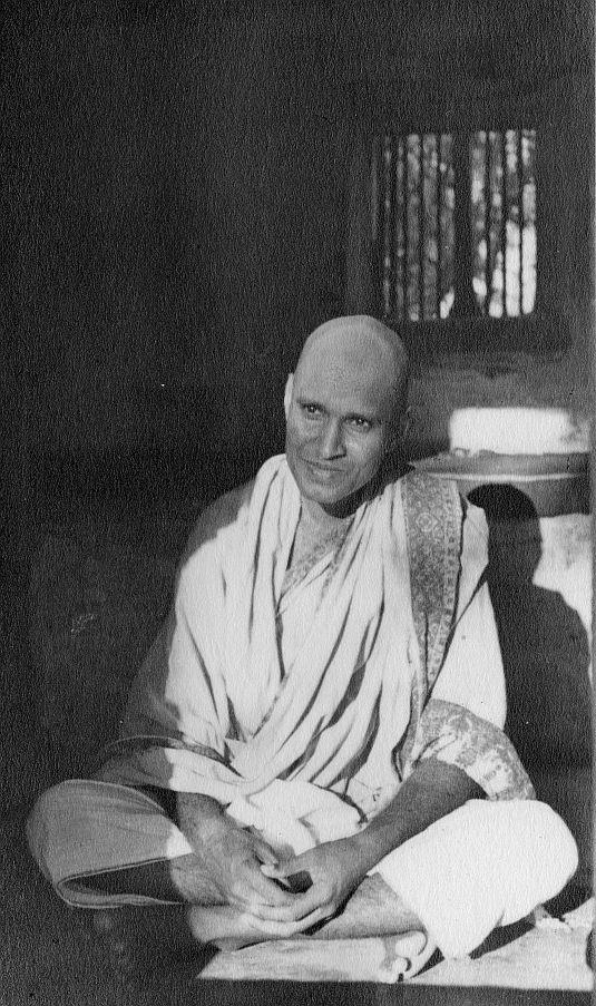 Viswanatha Swami in his hut at Palaakothu