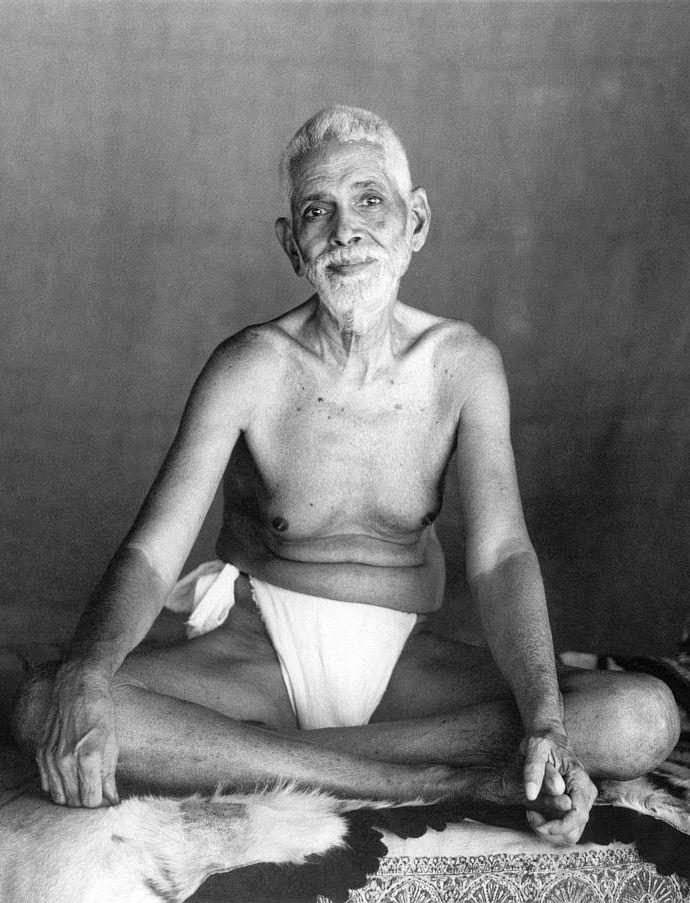 Sri Bhagavan in the Old Hall