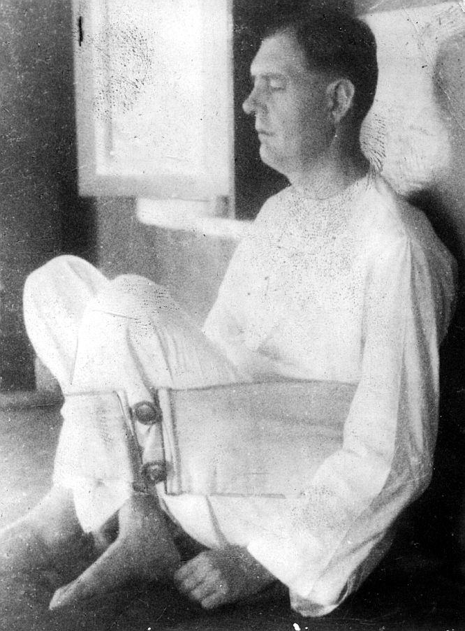 Chadwick with his meditation belt on