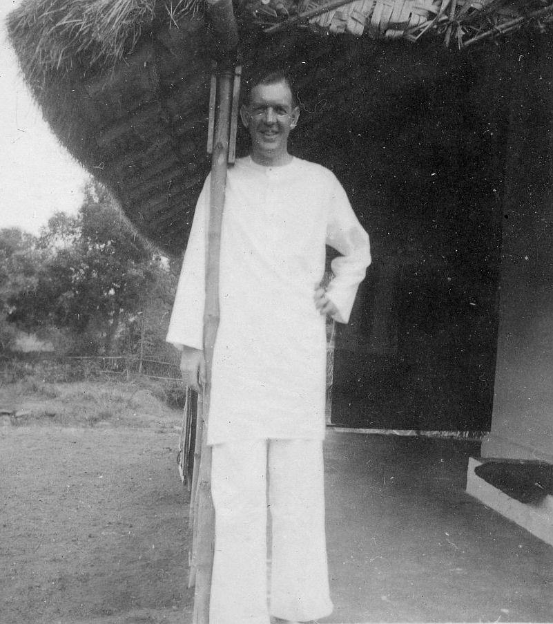 Chadwick under his cottage roof