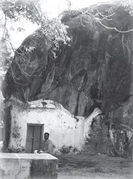 Yogi Ramiah stayed in this rock cave (built by B.V. Narasimha Swami)