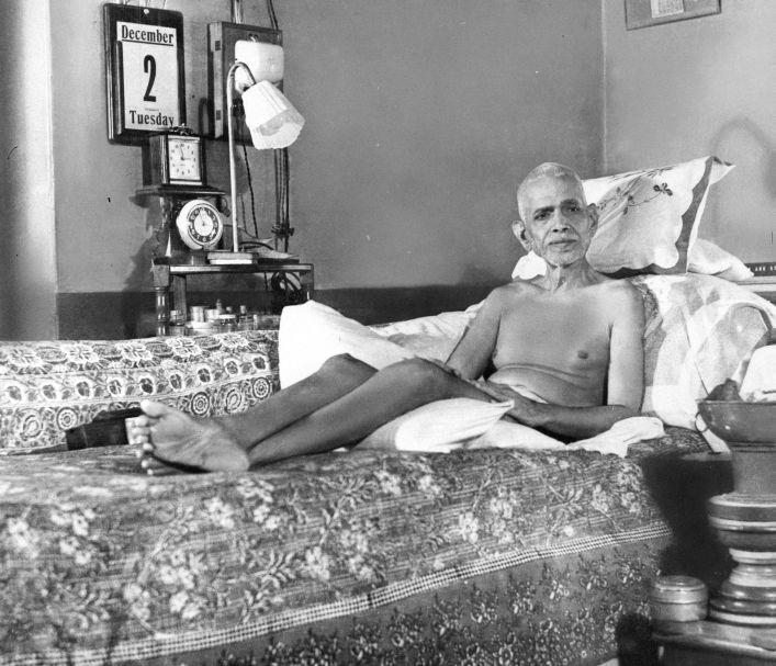 Sri Bhagavan in the Old Hall