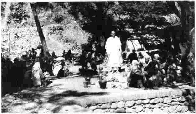 At a leper colony near the ashram