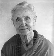 portrait photo of elderly white-haired woman