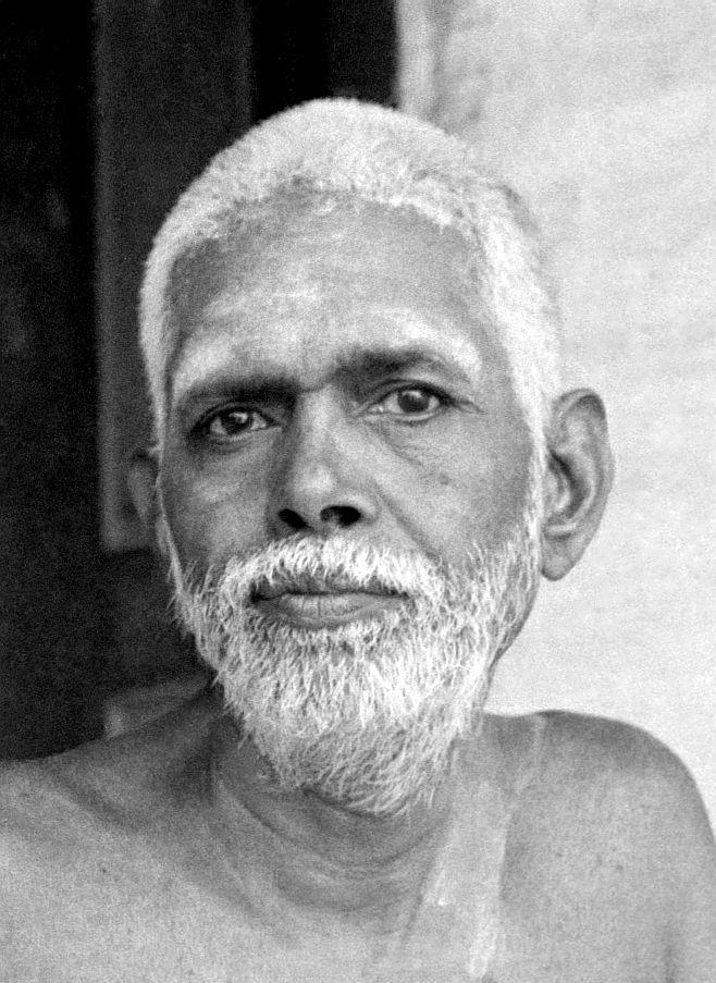 photograph of Sri Bhagavan, head and shoulders, white hair and beard